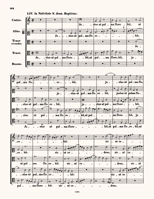 First page of Iustus ut palma