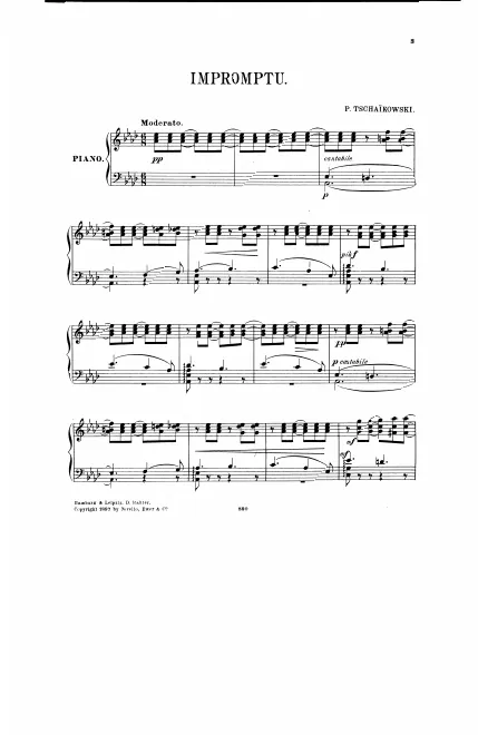 First page of Impromptu