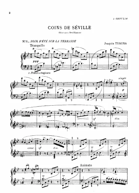First page of Coins de Séville