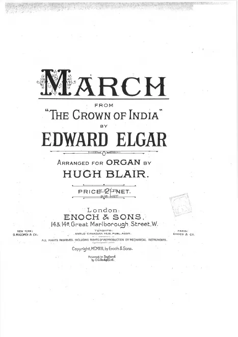 First page of The Crown of India