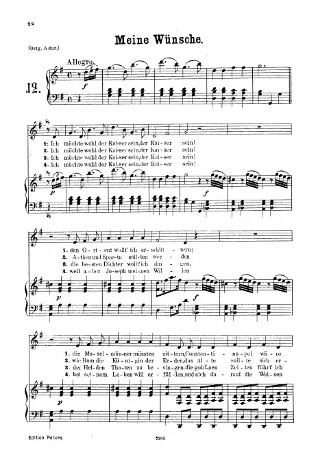 First page of Ein deutsches Kriegslied