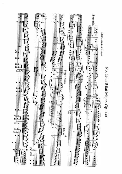 First page of String Quartet No.13