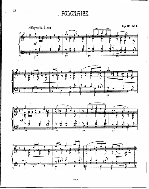 First page of 2 polonaises