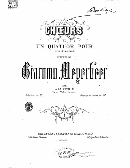 First page of Dem Vaterland