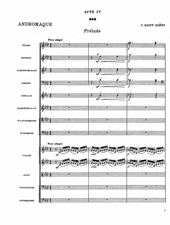 First page of Andromaque