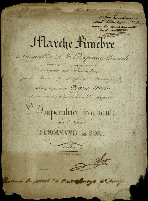 First page of Marche Funèbre