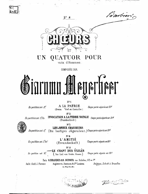 First page of Das Lied vom blinden Hessen
