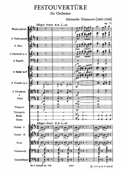 First page of Ouverture solennelle