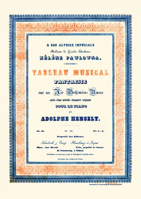 First page of Fantaisie sur un Air Bohémien-Russe
