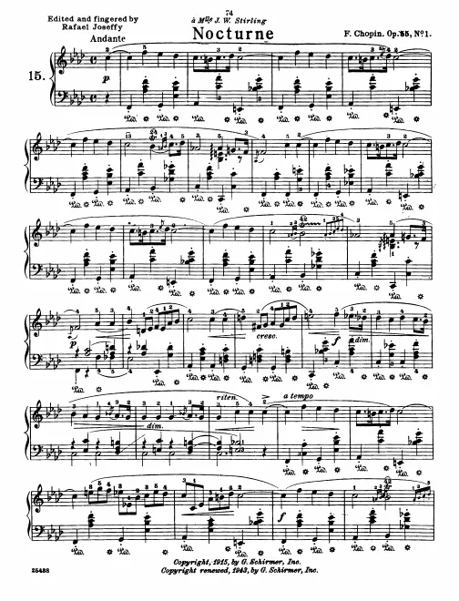 First page of Nocturnes