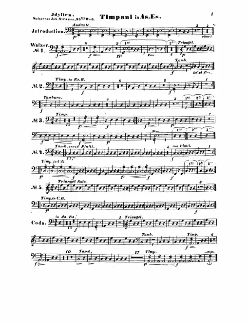 Timpani/Bass Drum/Cymbals/Triangle