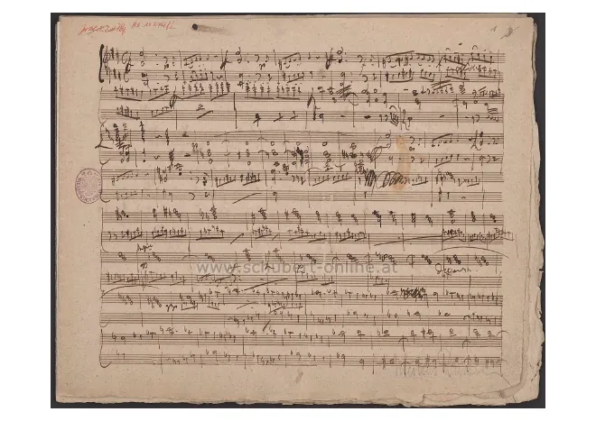 First page of Symphony in D