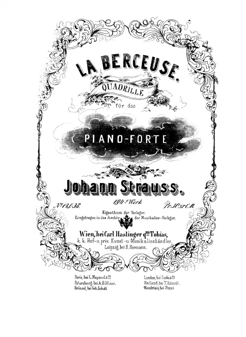 First page of La Berceuse Quadrille