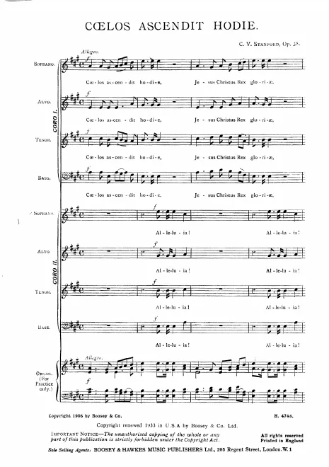 First page of Cœlos ascendit hodie