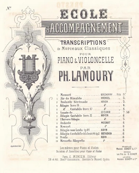 First page of String Quartet in G major