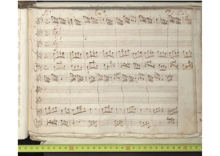 First page of Violin Concerto in D major