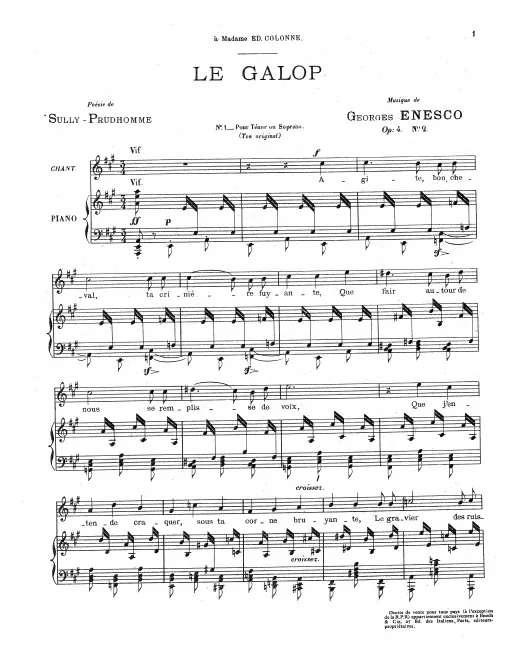 First page of 3 Mélodies