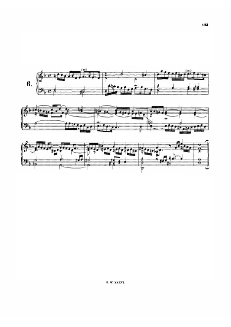 First page of Prelude in D minor