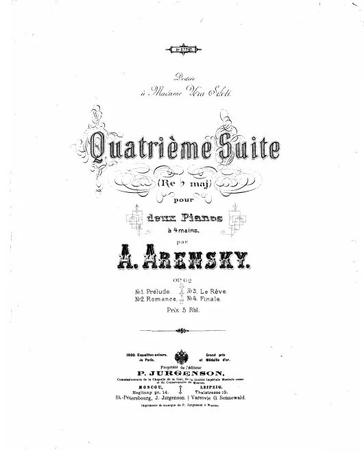 First page of Suite No.4