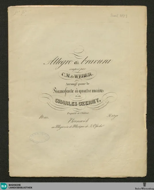 First page of Allegro di bravura