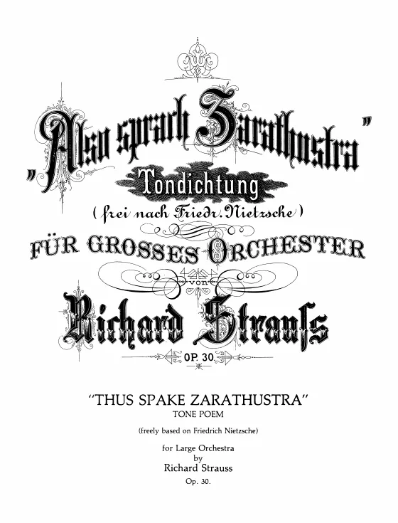 First page of Also sprach Zarathustra