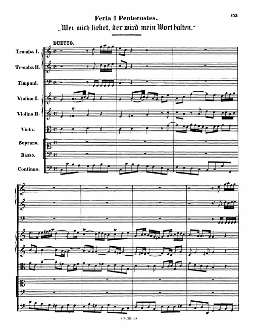 First page of Wer mich liebet, der wird mein Wort halten [I]