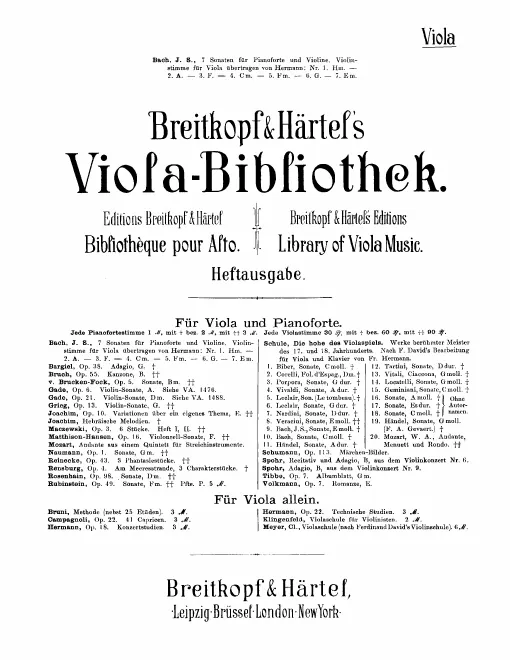 First page of 6 Violin Sonatas