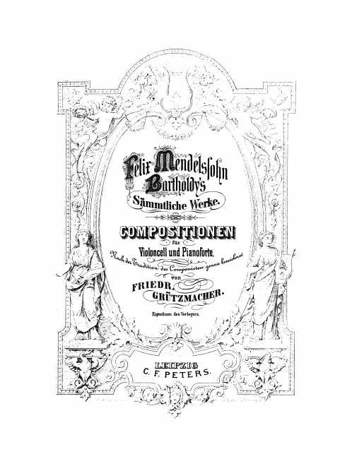 First page of Kompositionen für Violoncello und Klavier