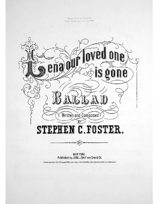 First page of Lena Our Loved One Is Gone