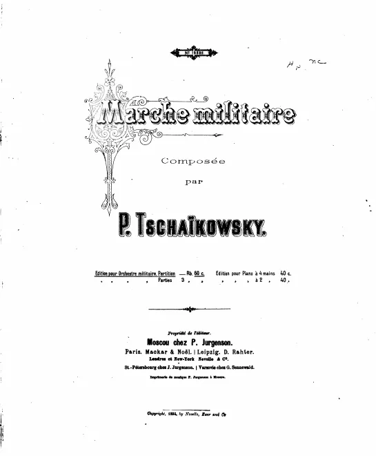 First page of Military March
