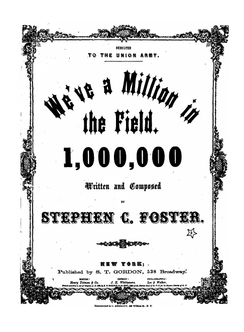 First page of We've a Million in the Field