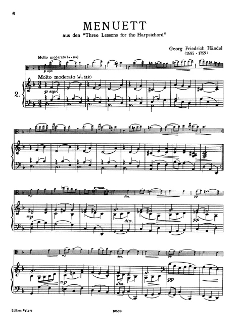 First page of Suites de Pièces pour le Clavecin