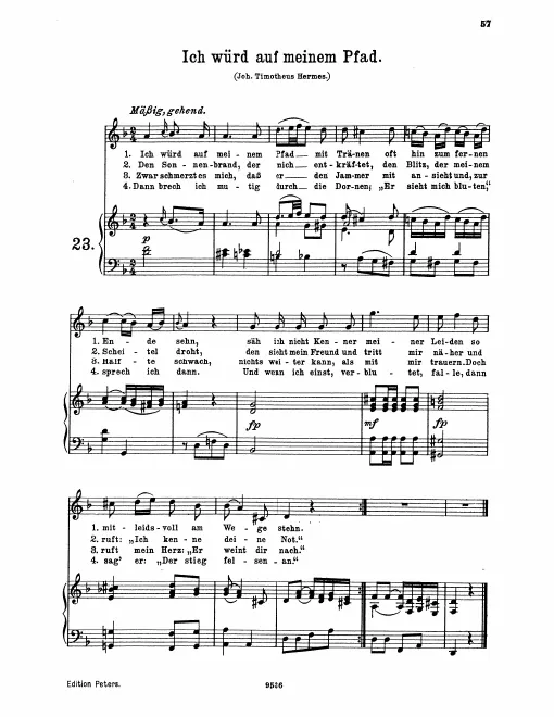 Complete Score (original / high voice, )