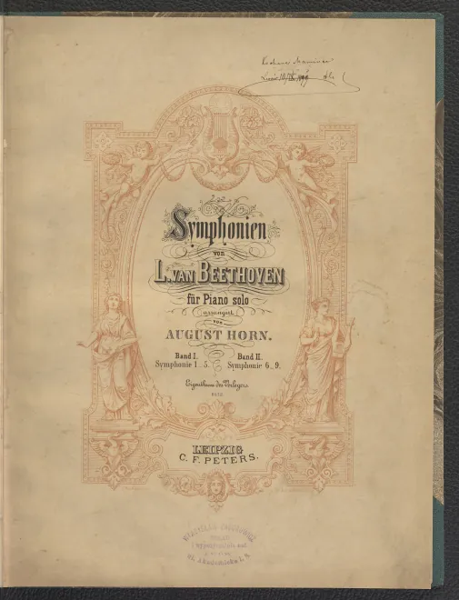 First page of Symphonien für Piano Solo