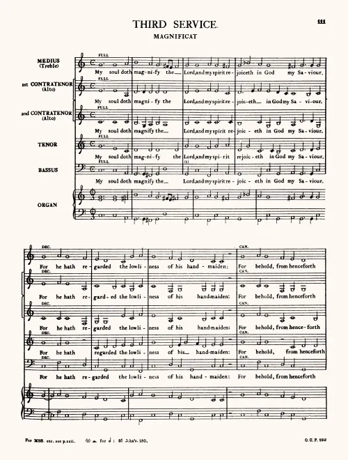 First page of Third Service, T 196