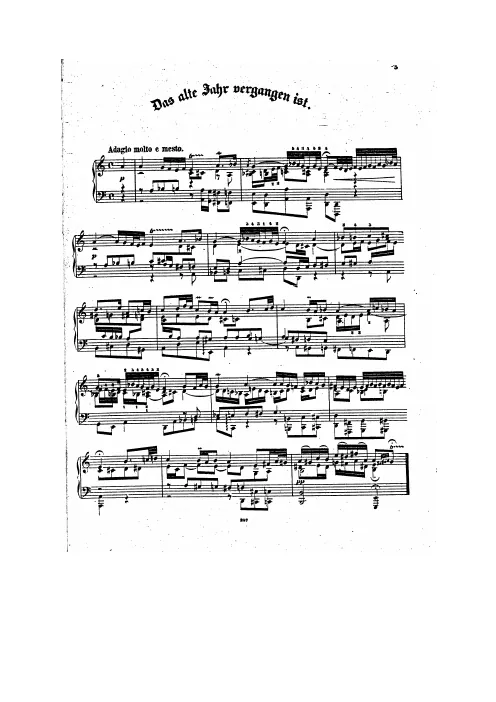 First page of Das alte Jahr vergangen ist