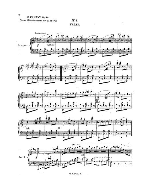 First page of Les charmes de l'opéra