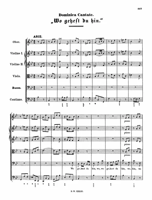 First page of Wo gehest du hin?
