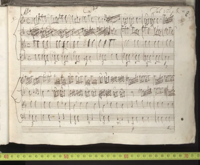 First page of Concerto for Strings in G minor