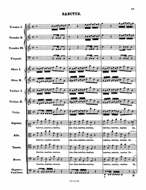 First page of Sanctus