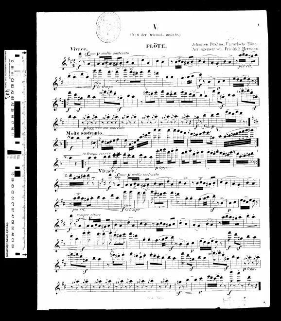 First page of 21 Hungarian Dances (Orchestra)