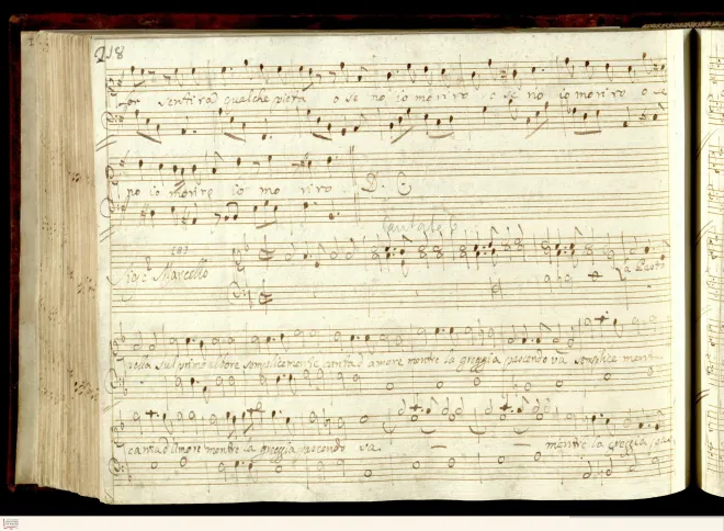 First page of La pastorella sul primo albore