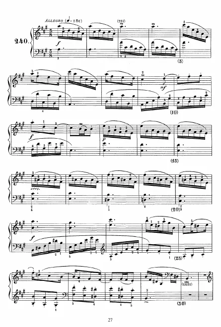 First page of Keyboard Sonata in A major