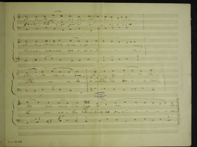 First page of Ave Regina coelorum