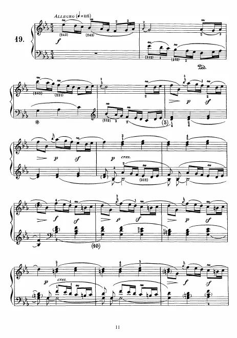 First page of Keyboard Sonata in E-flat major