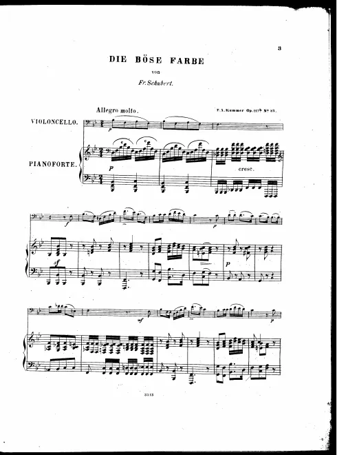 First page of Transcriptionen beliebter Lieder von Franz Schubert