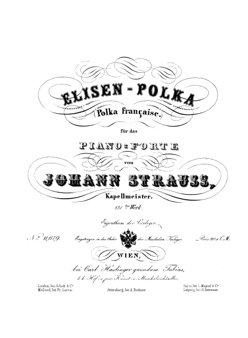 First page of Elisen-Polka