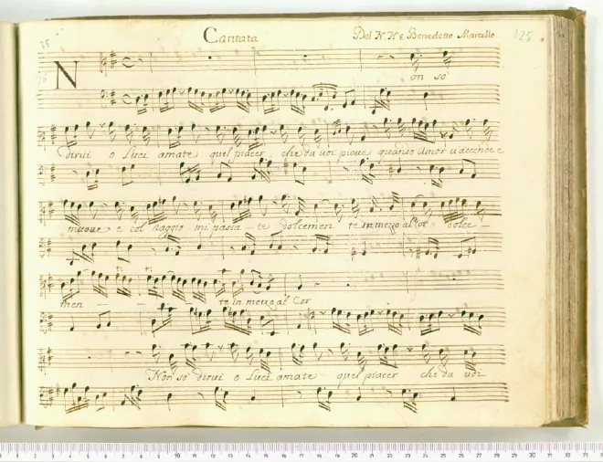 First page of Non so dirvi, o luci amate
