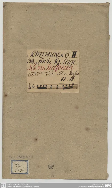 First page of Sinfonia in C major