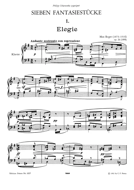 First page of 7 Fantasiestücke